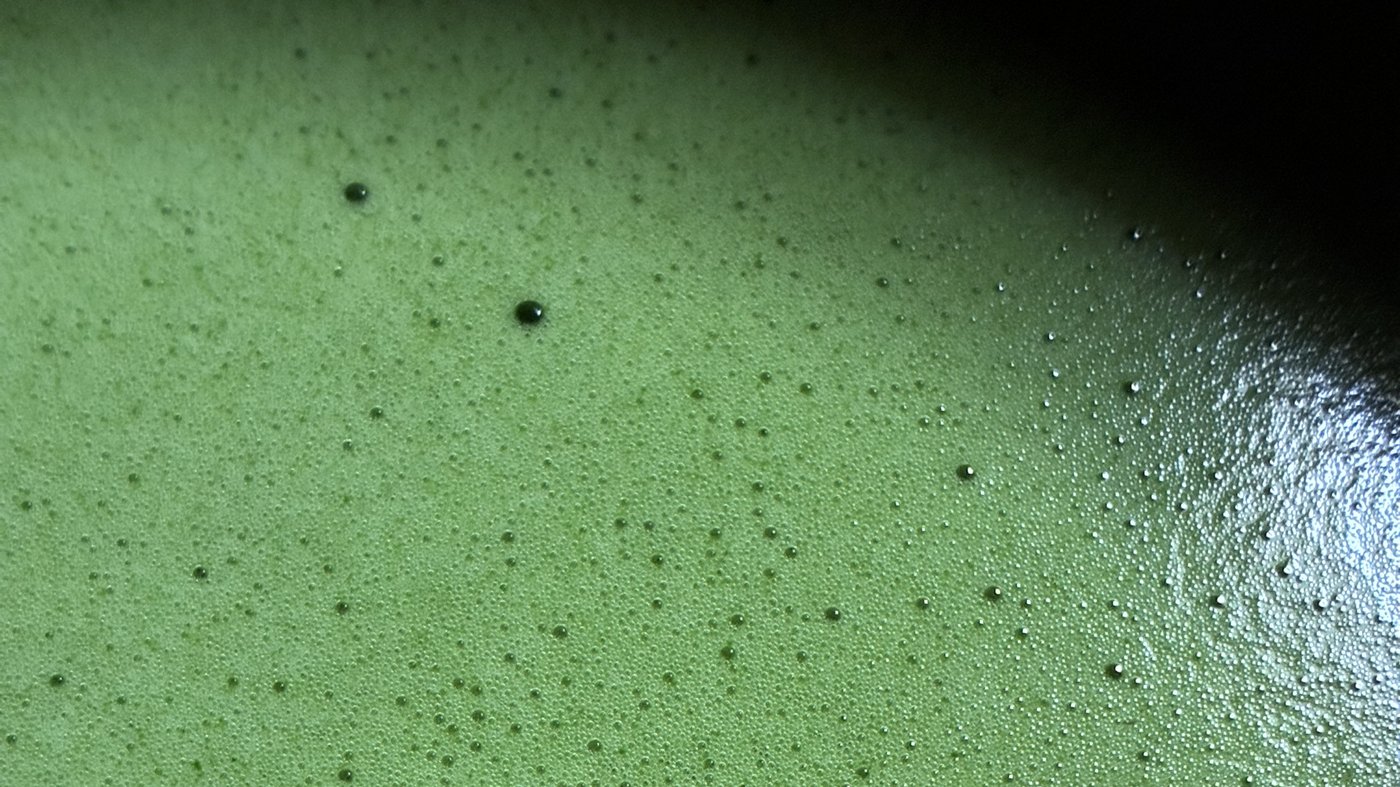 Whisked matcha